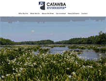 Tablet Screenshot of catawbariverkeeper.org